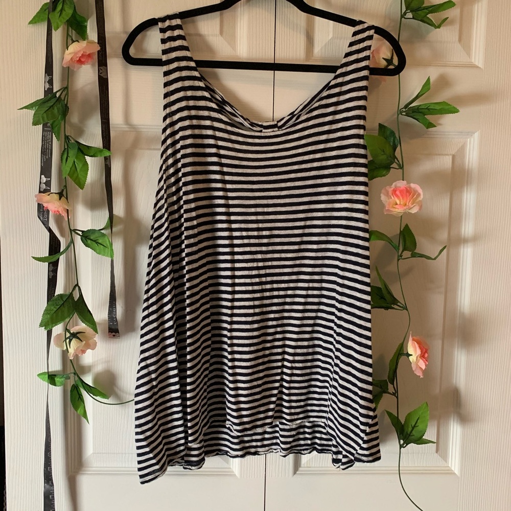 Striped Bow Back Tank